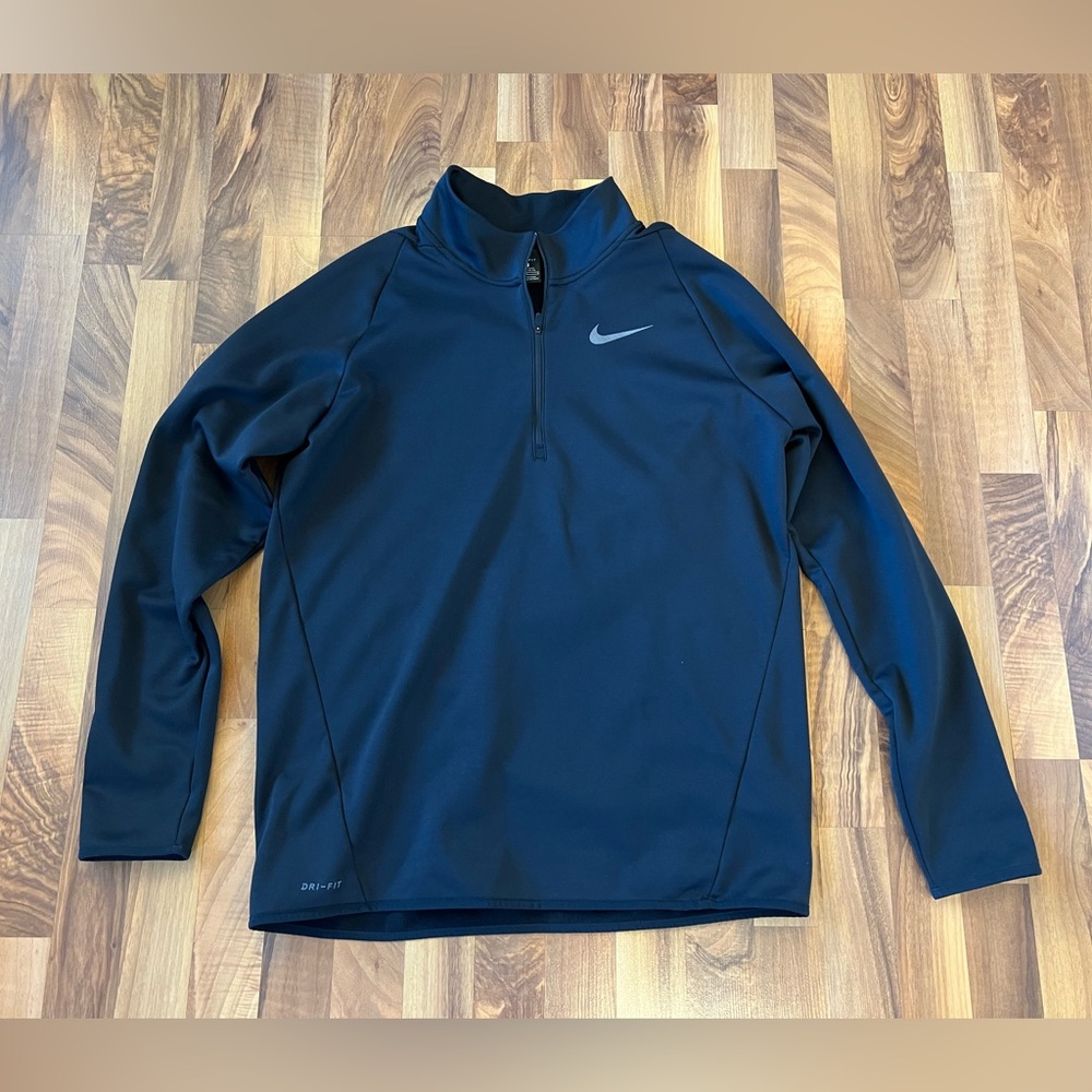 Nike Zip Up - Large Tall - Black
